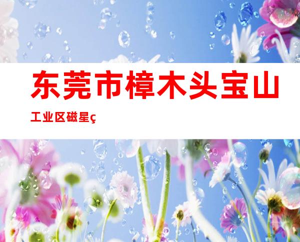 东莞市樟木头宝山工业区磁星盒带制品有限公司